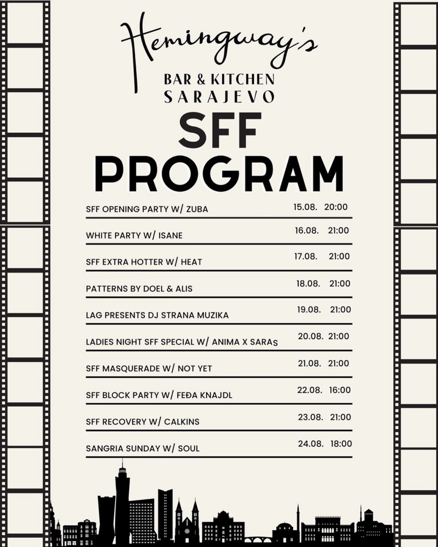 SFF Programme @ Hemingway's Bar (Sarajevo)