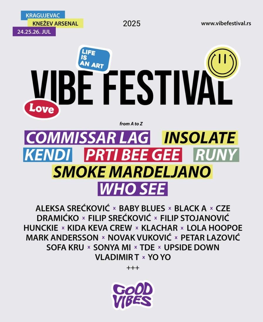 Vibe Festival 2025 @ Knežev arsenal (Kragujevac)