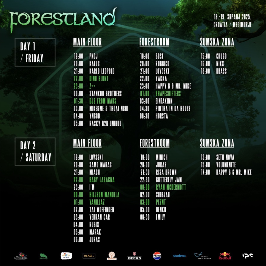 Forestland Festival 2025 @ Brezje Forest (Čakovec)