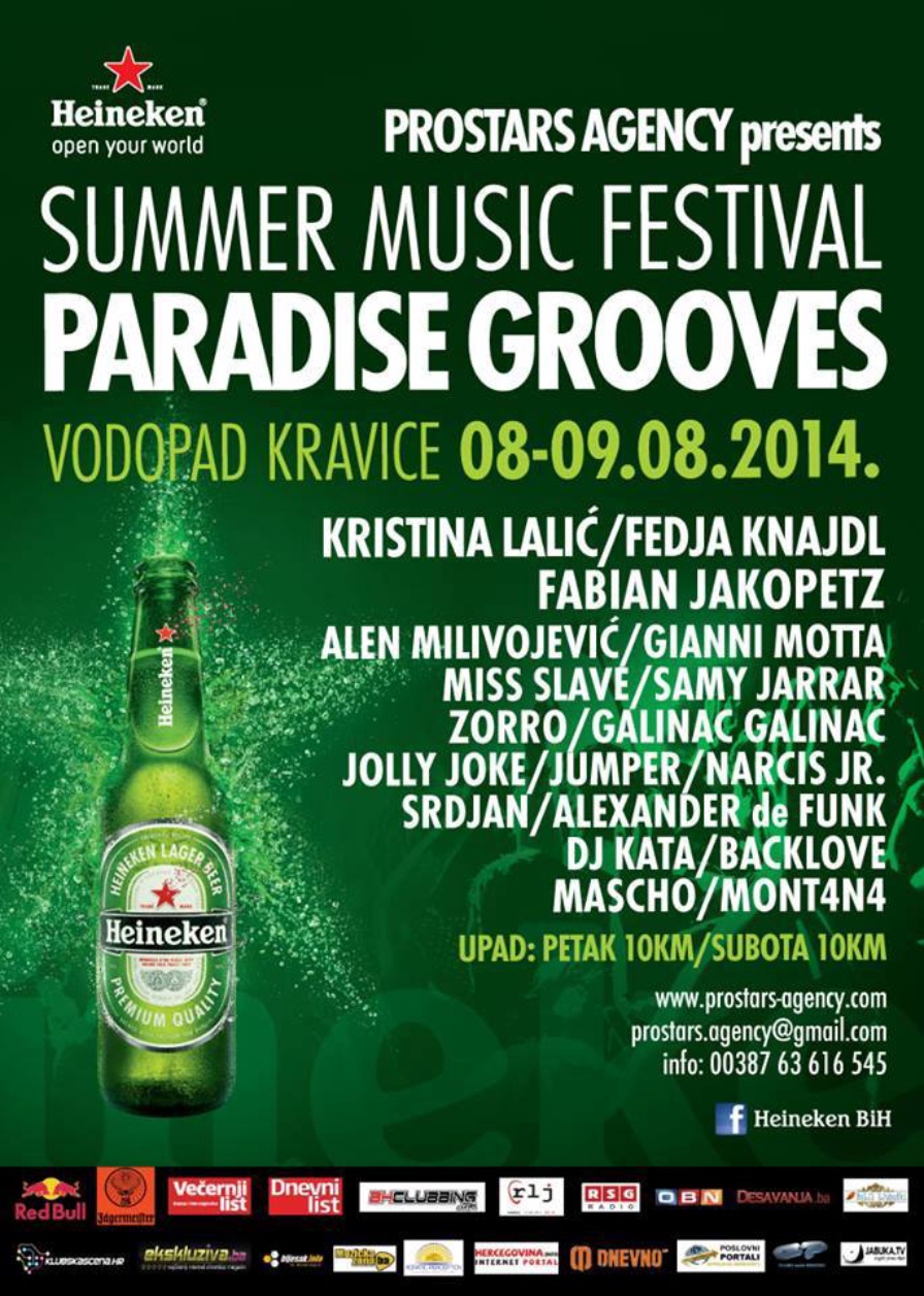 Paradise Grooves Festival 2014 @ Kravica Waterfall (Ljubuški)