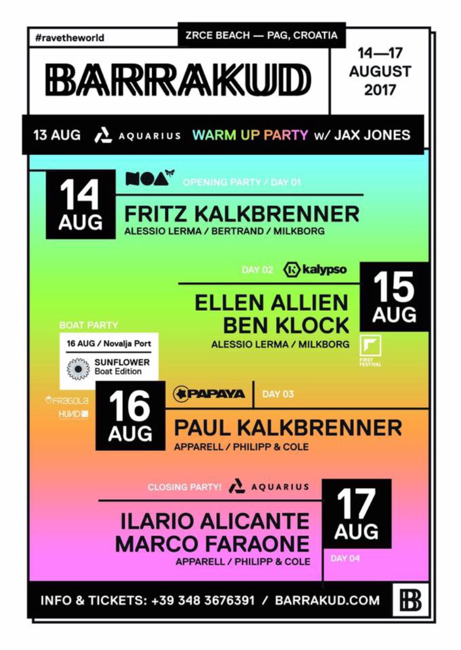 Barrakud Croatia 2017 @ Zrće Beach (Novalja)