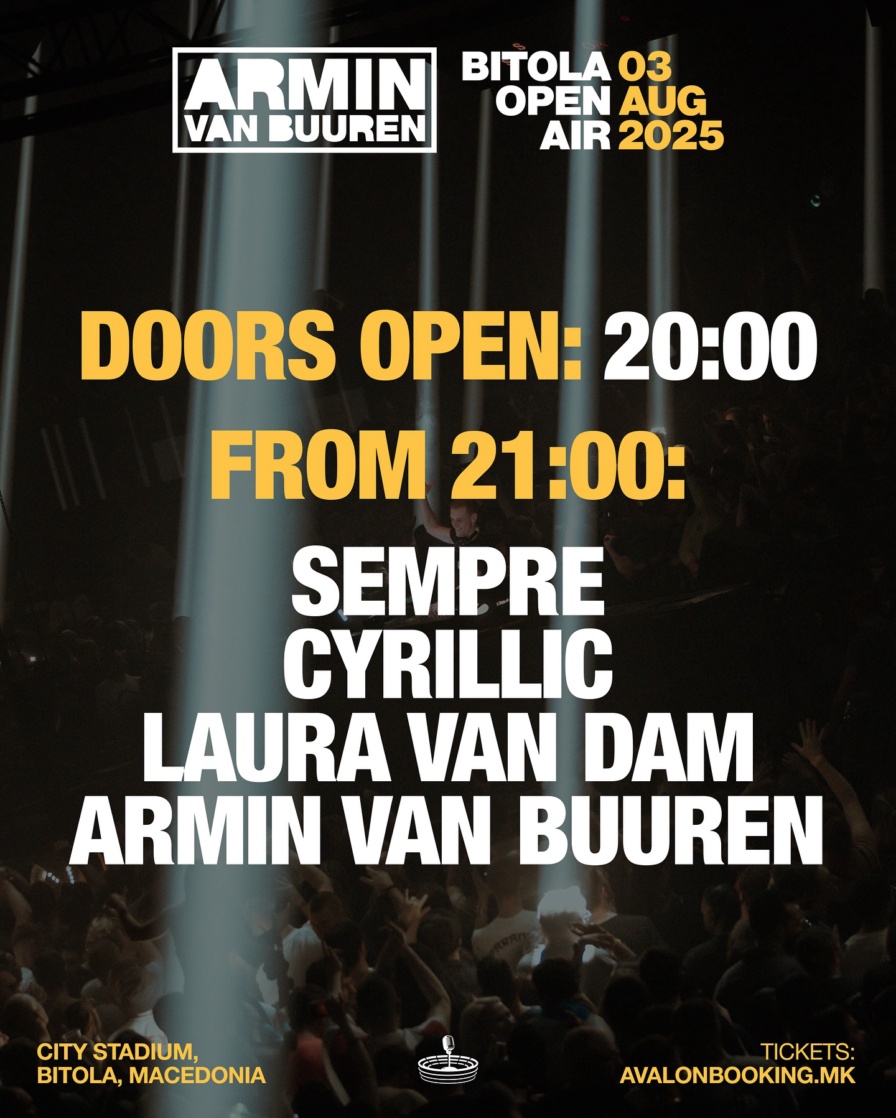 Armin van Buuren @ Petar Miloshevski Stadium (Bitola)