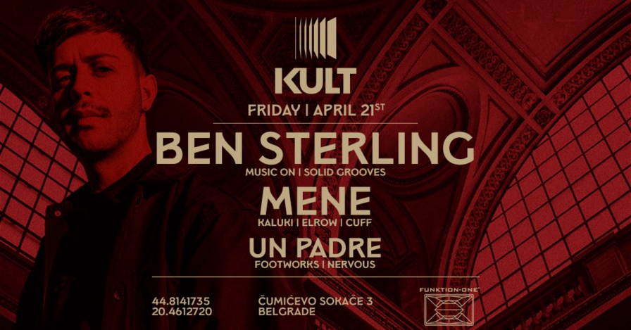 Ben Sterling @ Kult (Belgrade)