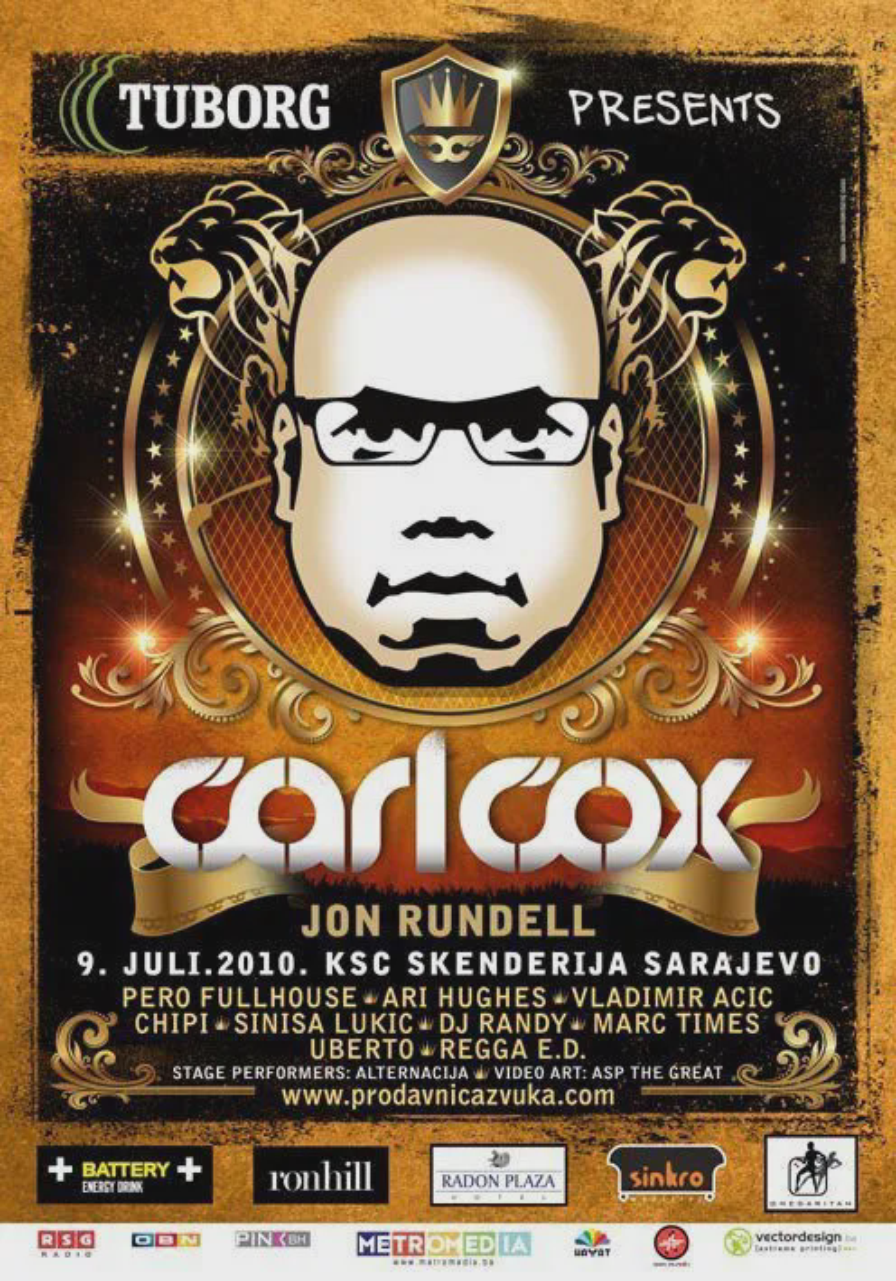 Carl Cox @ Mirza Delibašić Arena (Sarajevo)