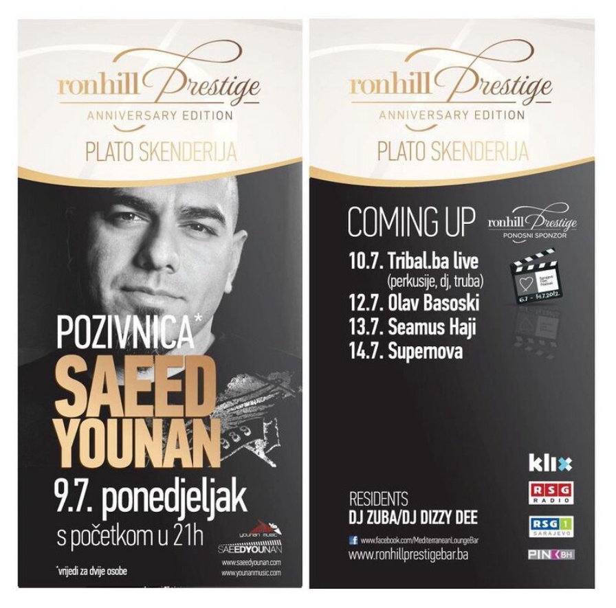 Saeed Younan @ Skenderija Plateau (Sarajevo)