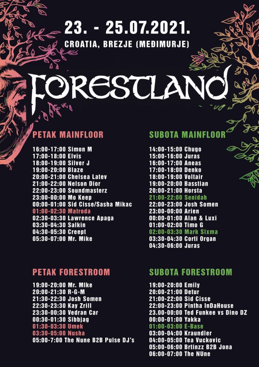Forestland Festival 2021 @ Brezje Forest (Čakovec)