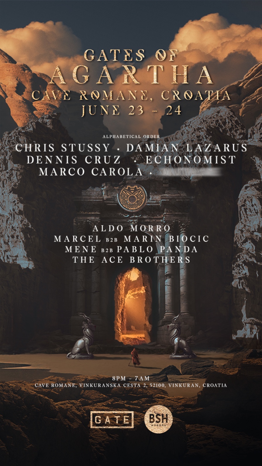 Gates of Agartha 2023 @ Cave Romane (Pula)