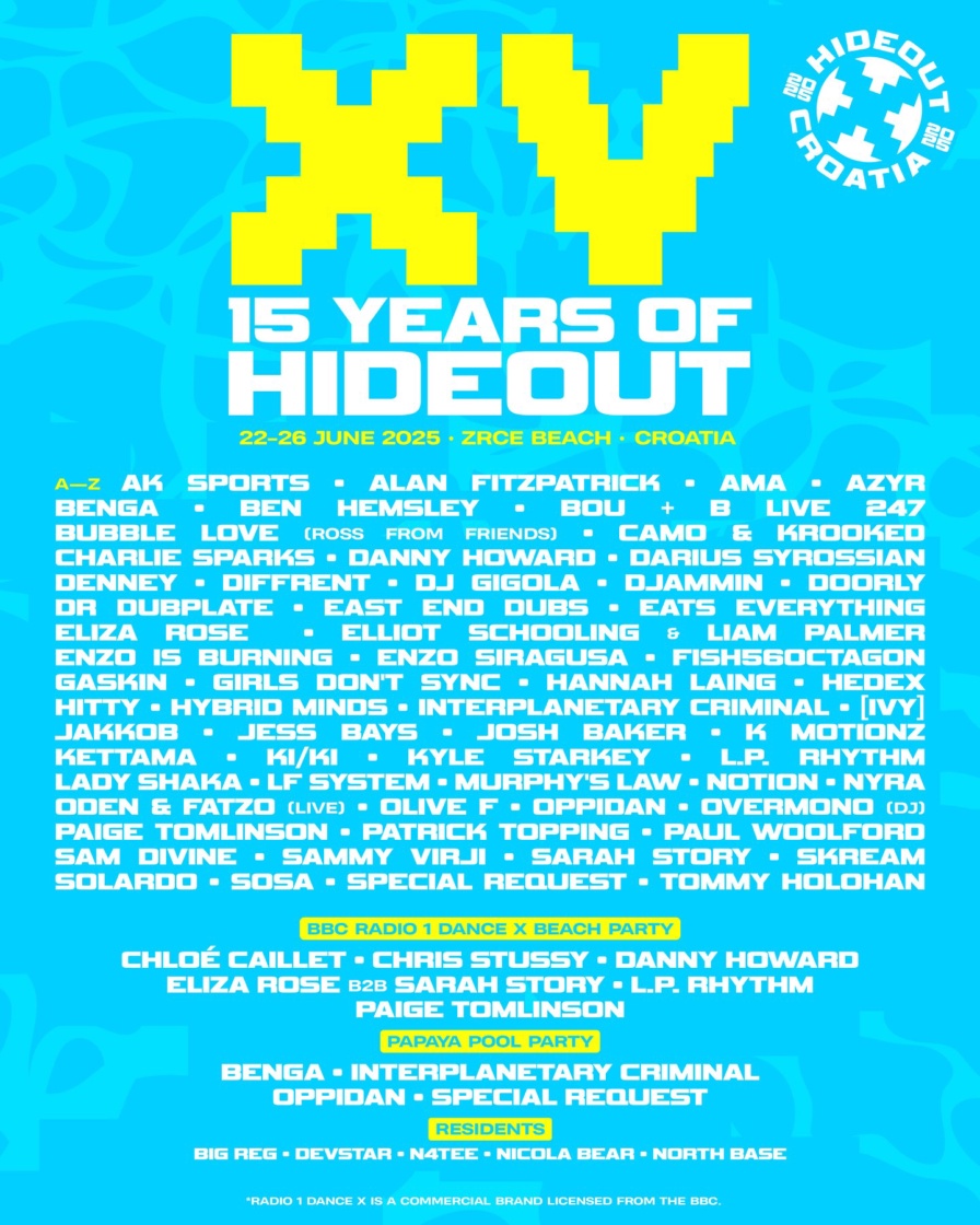 Hideout Festival 2025 @ Zrće Beach (Novalja)
