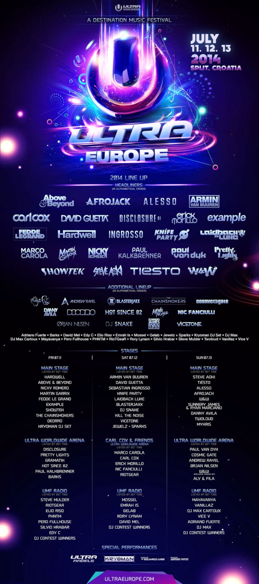 Ultra Europe 2014 @ Poljud Stadium (Split)