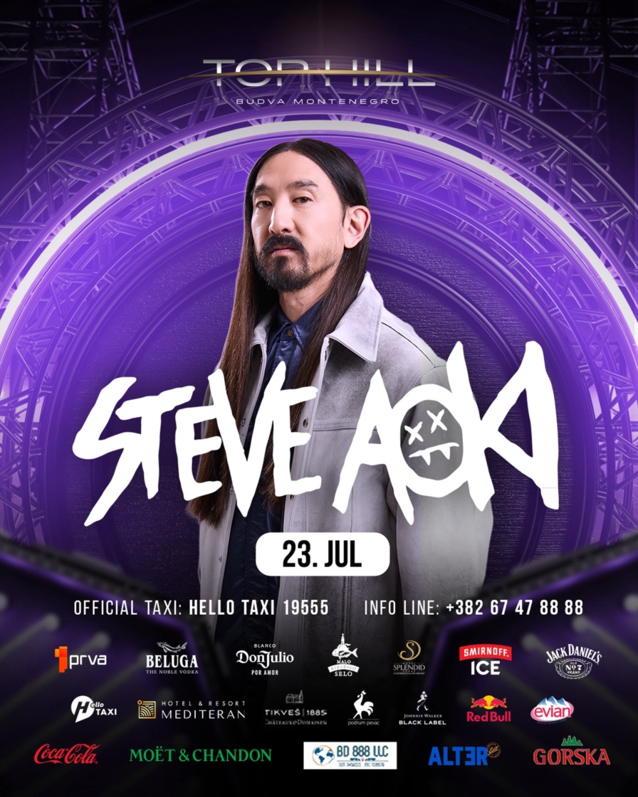 Steve Aoki @ Top Hill (Budva)