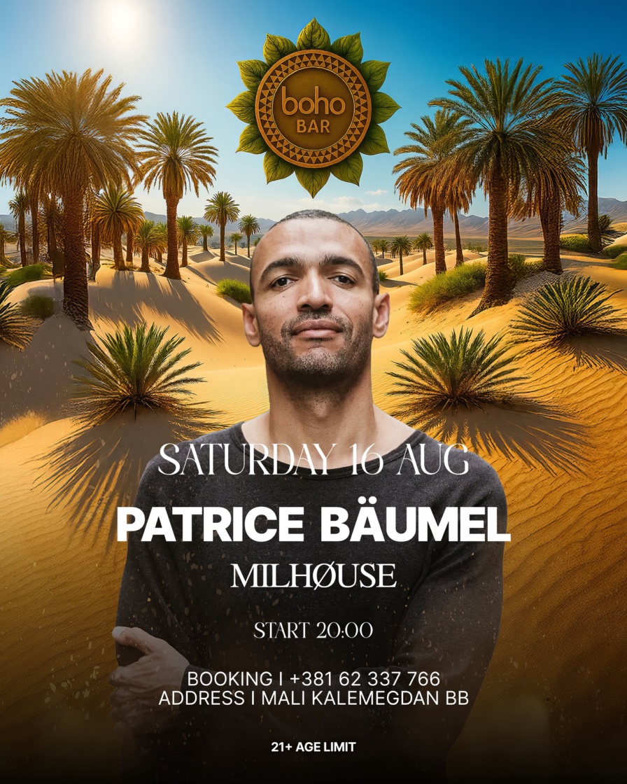 Patrice Bäumel @ Boho Bar (Belgrade)