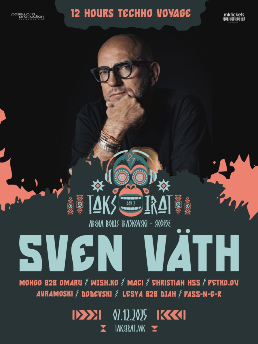Sven Väth @ Boris Trajkovski Arena (Skopje)