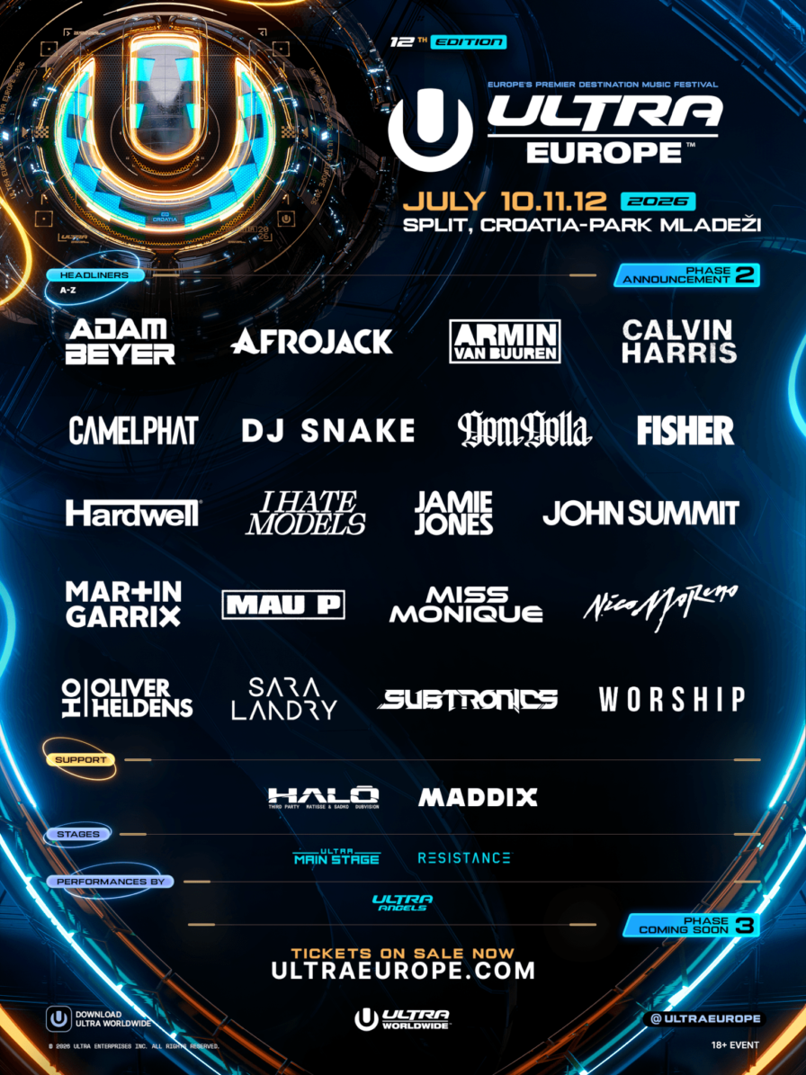 Ultra Europe 2026 @ Park mladeži (Split)