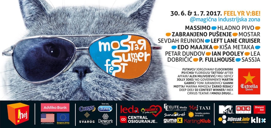 Mostar Summer Fest 2017 @ SC Kantarevac (Mostar)