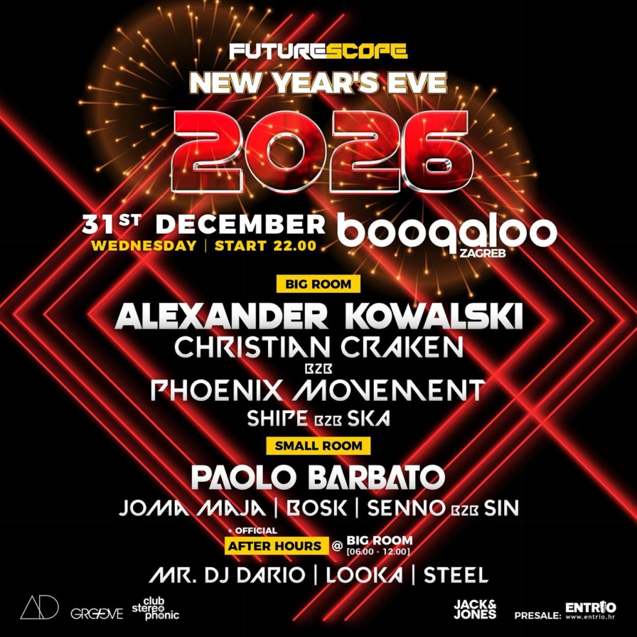 Future Scope NYE @ Boogaloo (Zagreb)