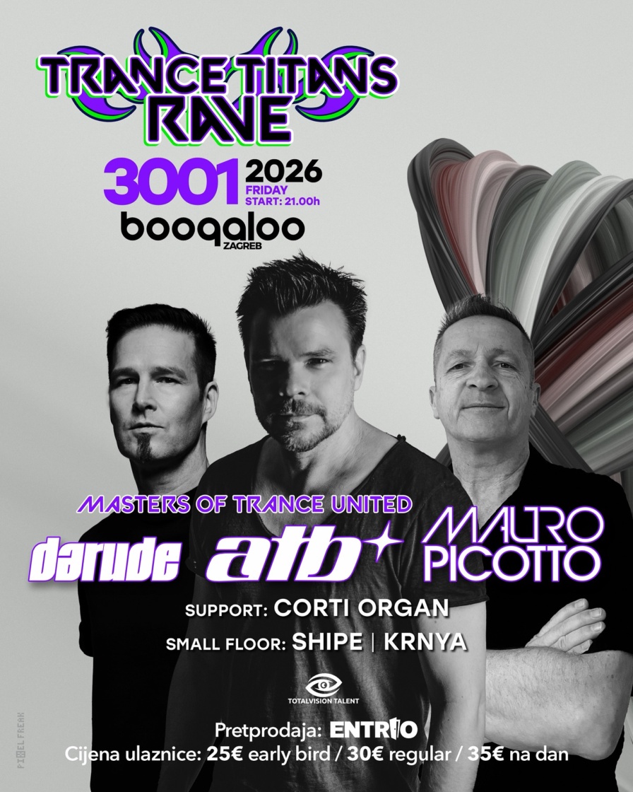 ATB, Darude, Mauro Picotto @ Boogaloo (Zagreb)