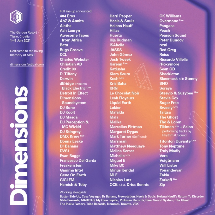 Dimensions 2021 @ The Garden Resort (Tisno)