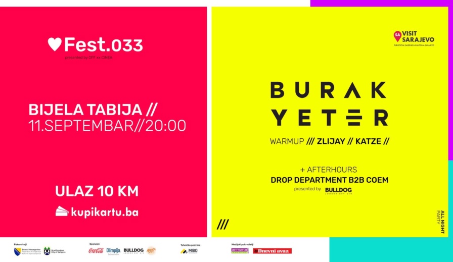 Burak Yeter @ White Fortress (Sarajevo)
