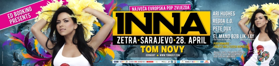 Inna, Tom Novy @ Zetra (Sarajevo)