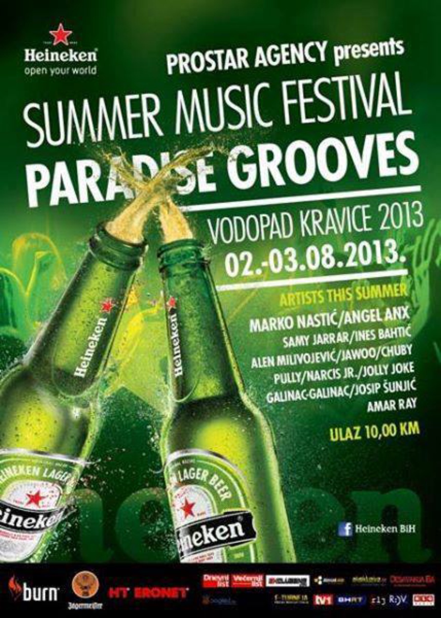 Paradise Grooves Festival 2013 @ Kravica Waterfall (Ljubuški)