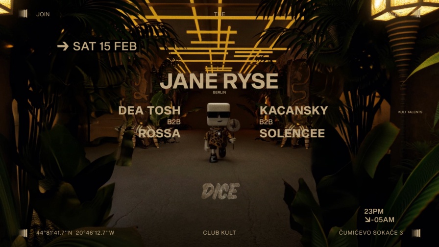 Jane Ryse @ Kult (Belgrade)