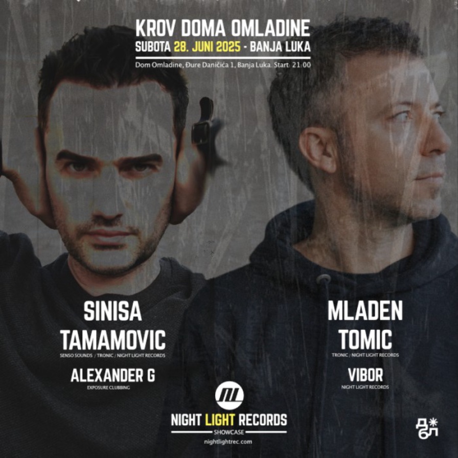 Siniša Tamamović b2b Mladen Tomić @ Dom omladine (Banja Luka)