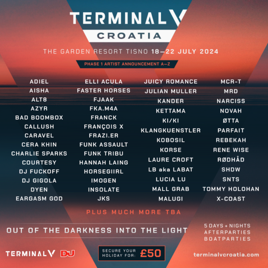Terminal V Croatia 2024 @ The Garden Resort (Tisno)