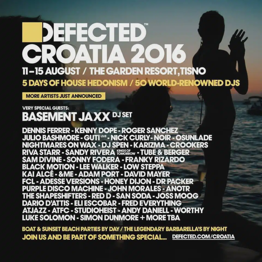 Defected Croatia 2016 @ The Garden Resort (Tisno)